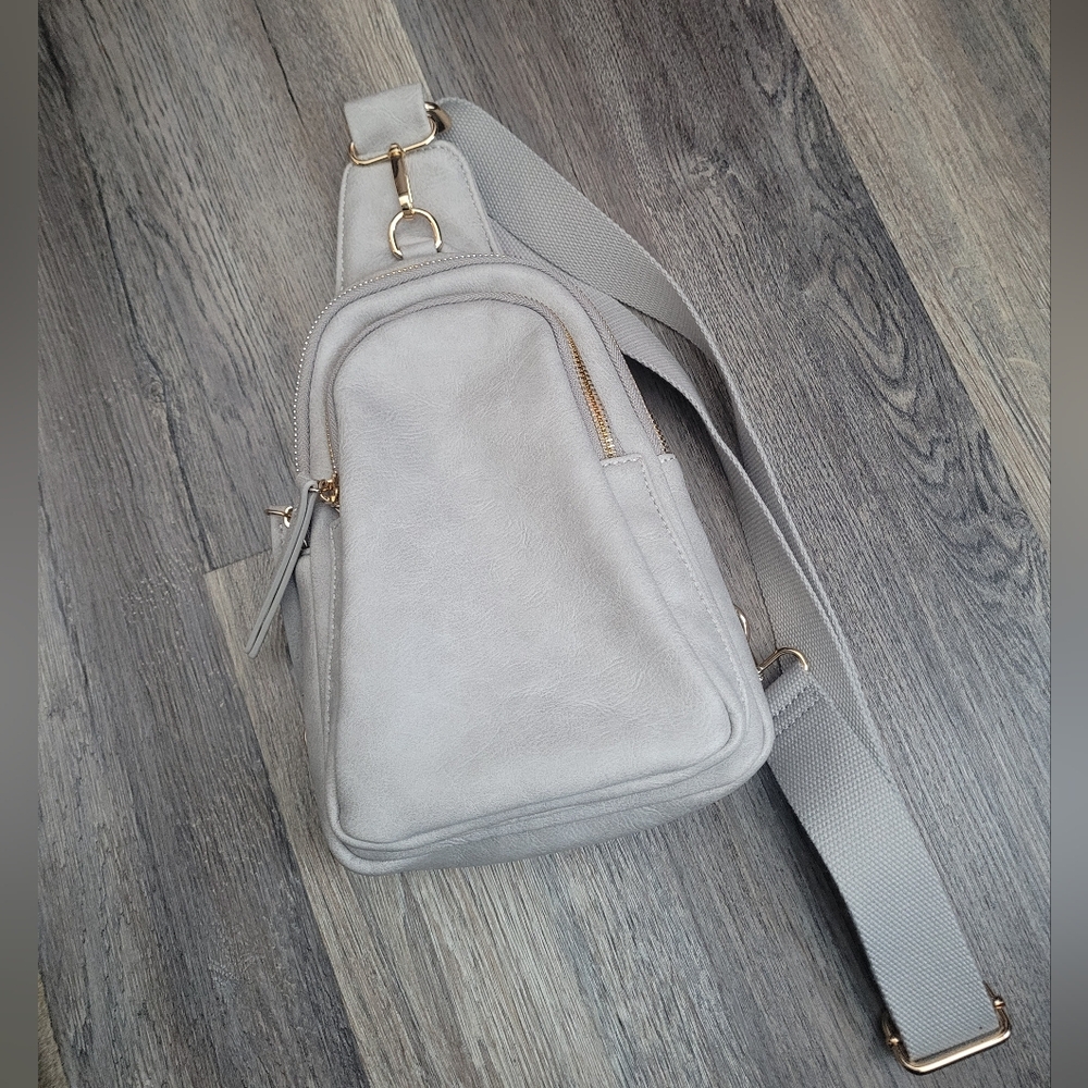 Falls Creek Gray Crossbody Bag